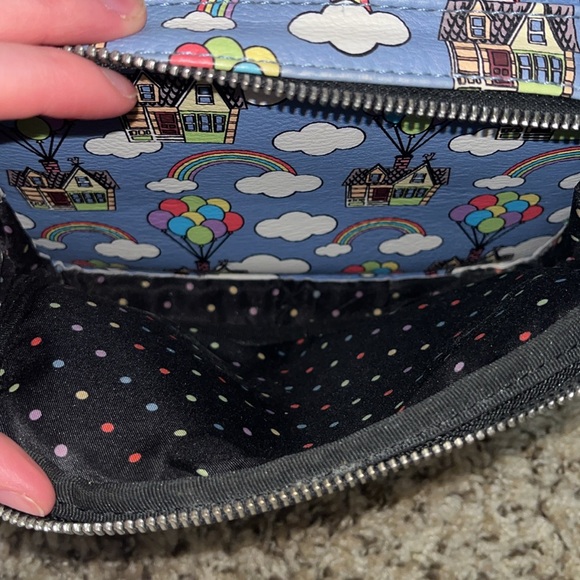 Disney Pixar Up Loungefly backpack rainbow balloons - Picture 7 of 12